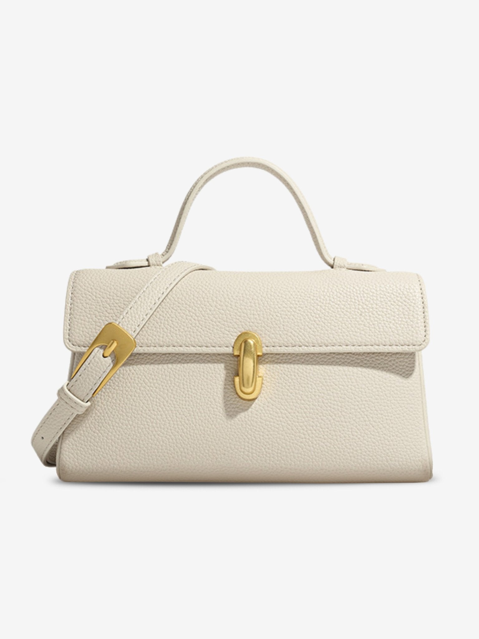 Cassy Elegant Vegan Leather Crossbody Bag with Removable Strap