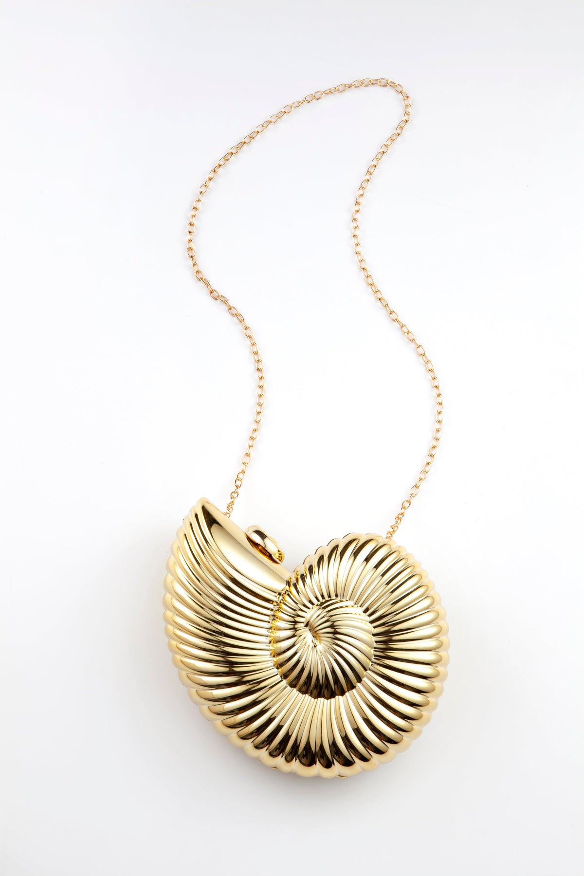 Golden Shell Clutch