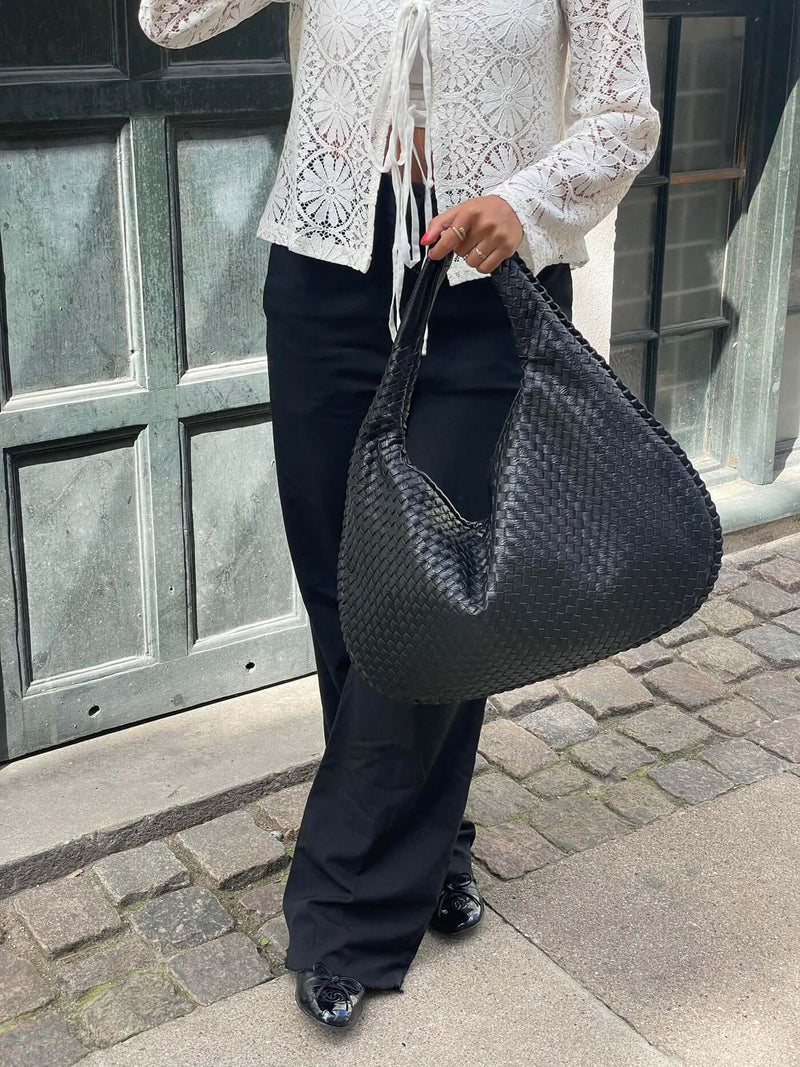 Courlis | Grand sac à bandoulière tissé