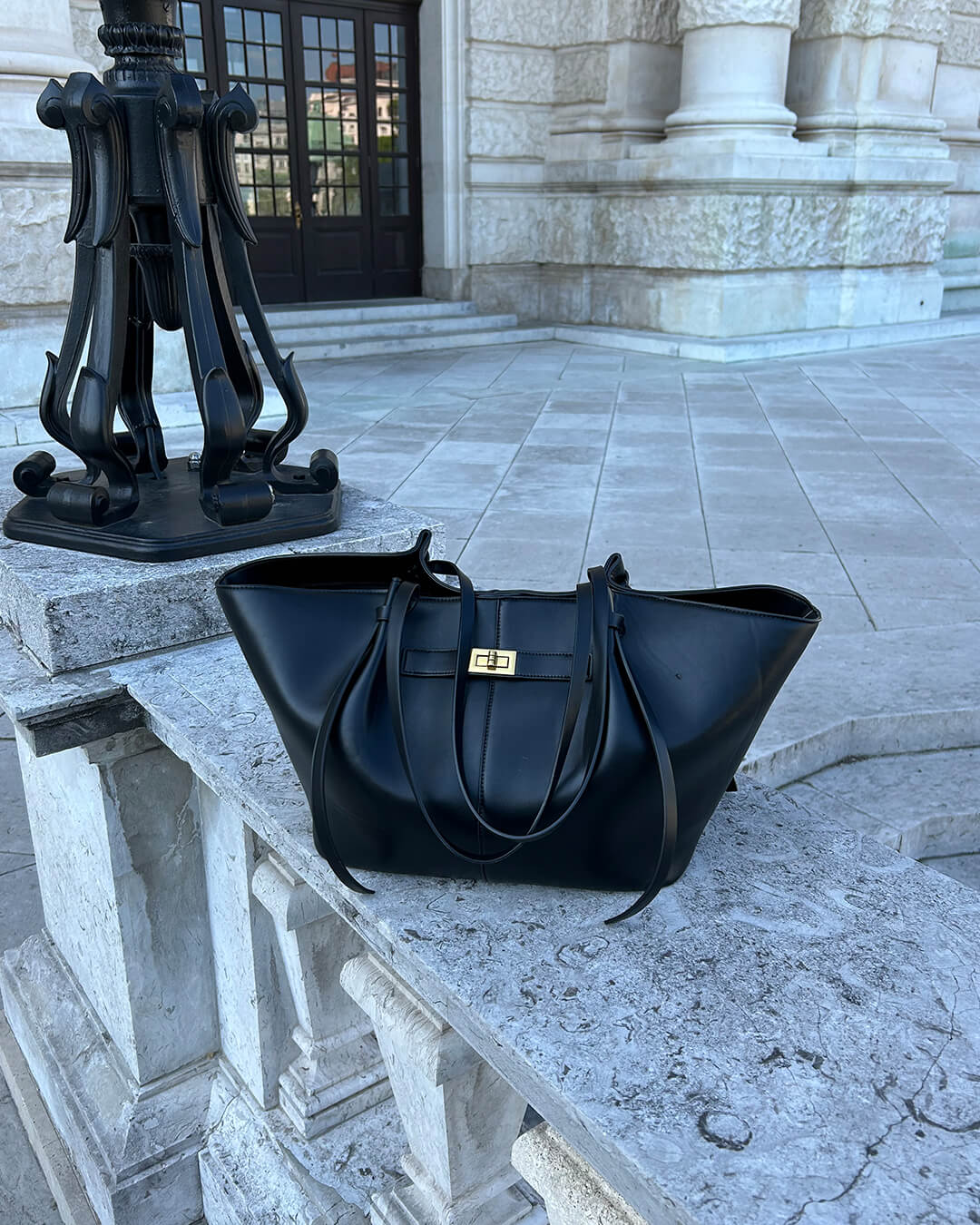 Adele | Leather Shopper Tote Bag