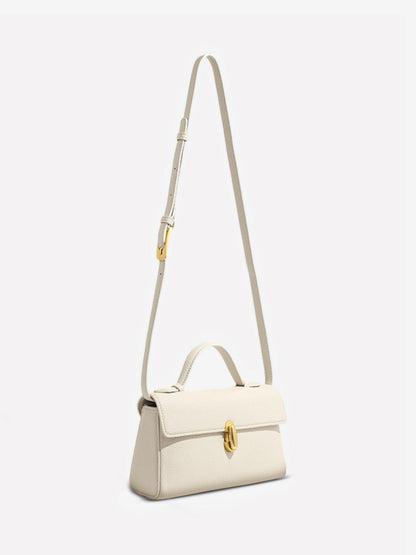 Cassy Elegant Vegan Leather Crossbody Bag with Removable Strap