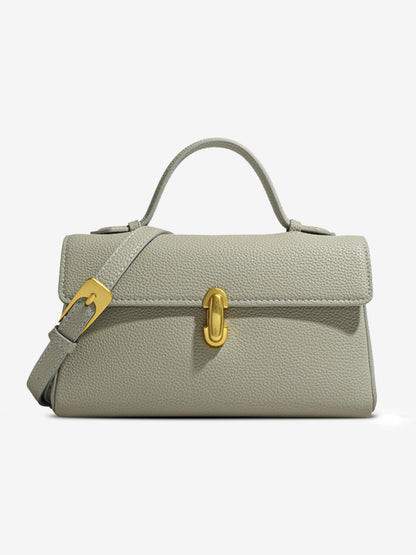 Cassy Elegant Vegan Leather Crossbody Bag with Removable Strap